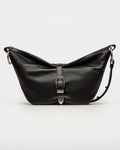 BOLSO BAMBU EN CUERO LISO SATINADO
