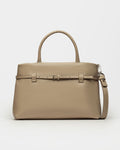 Cartera de mano Bay en cuero graneado
