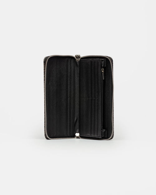 Billetera Monogram en efecto cuero