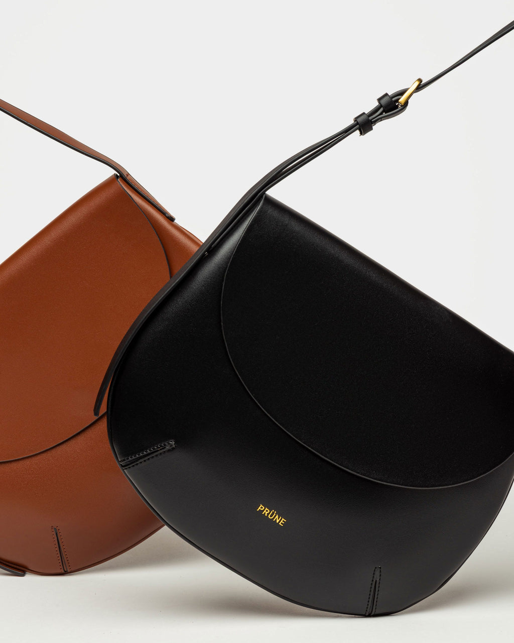 Cartera al hombro Mod en efecto cuero liso