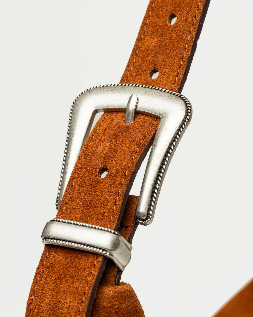 Cartera al hombro Bamboo en cuero gamuza