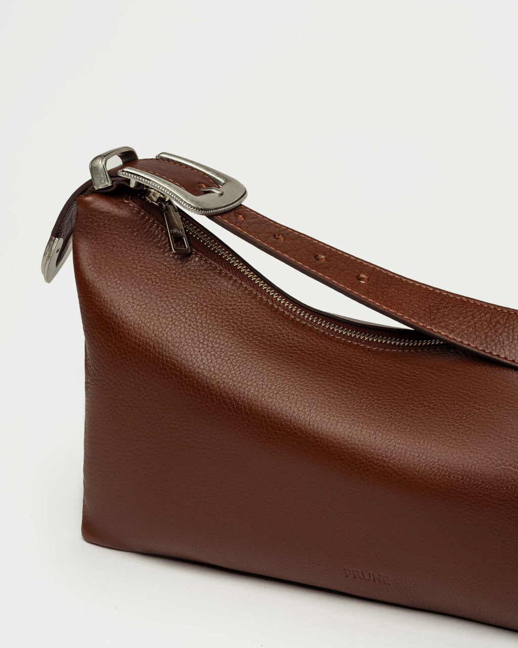 Cartera al hombro Bamboo en cuero graneado