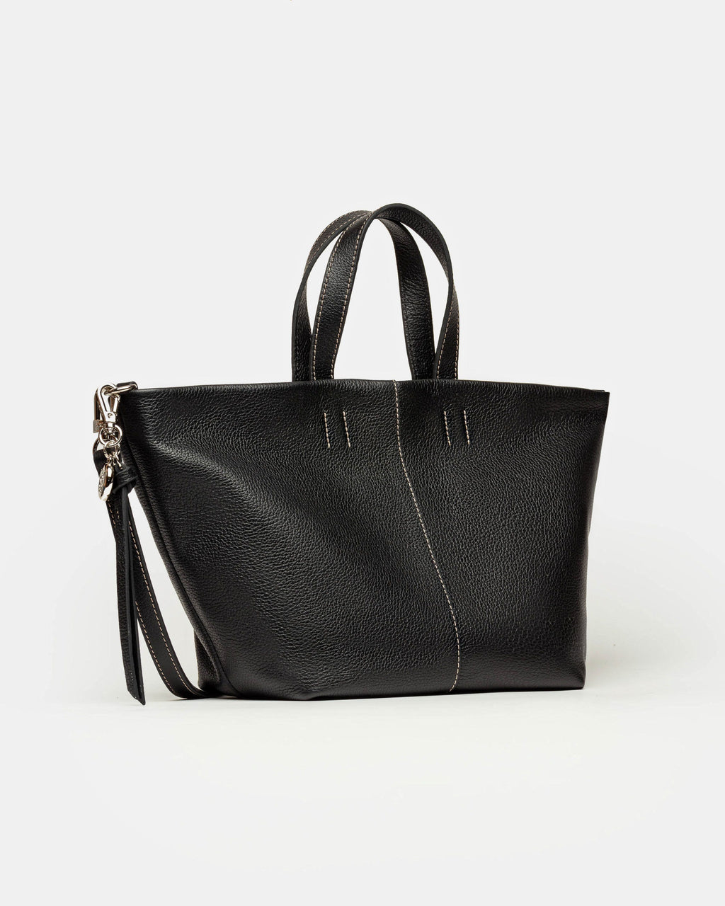 Cartera de mano The Flapper en cuero graneado