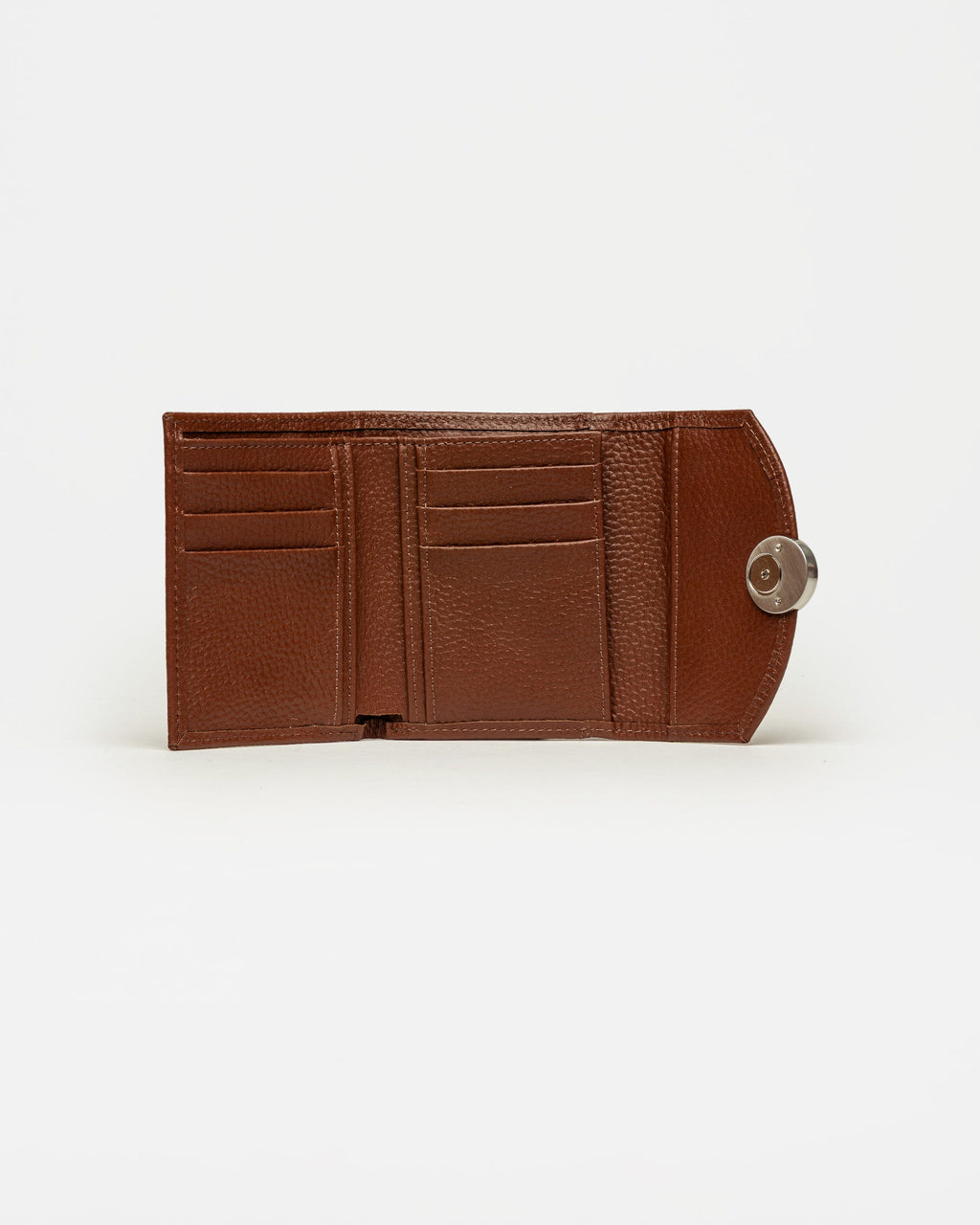 Billetera The Circle en cuero graneado