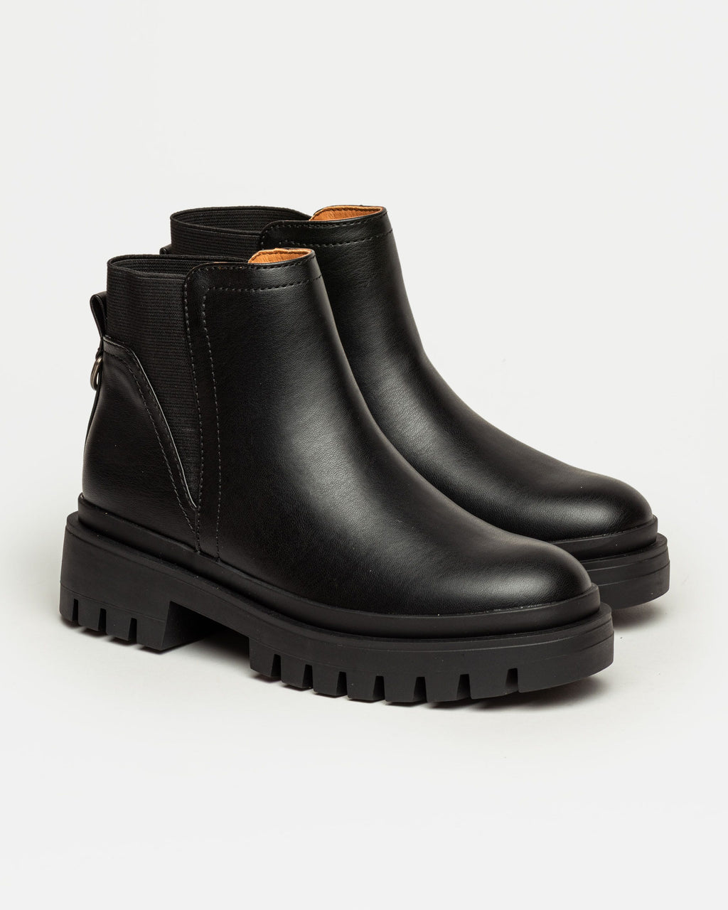 Bota caña baja Scott en efecto cuero