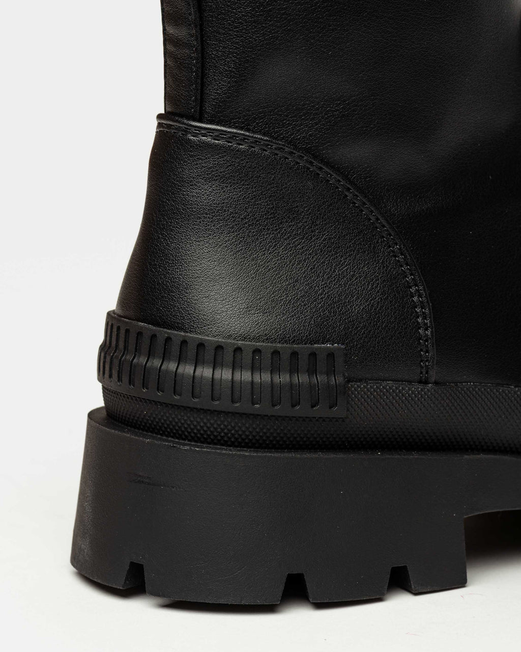 Bota caña media Kim en efecto cuero
