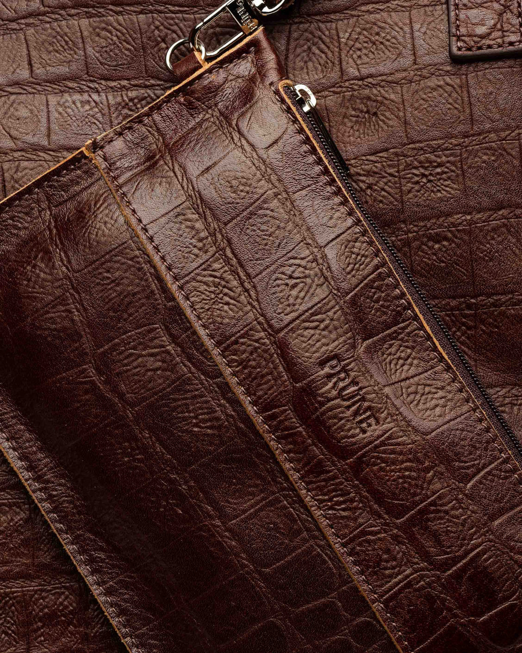 Shopper Vera en cuero croco