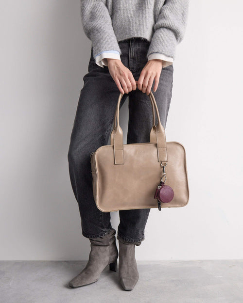 Bolso Capri en cuero arrugado