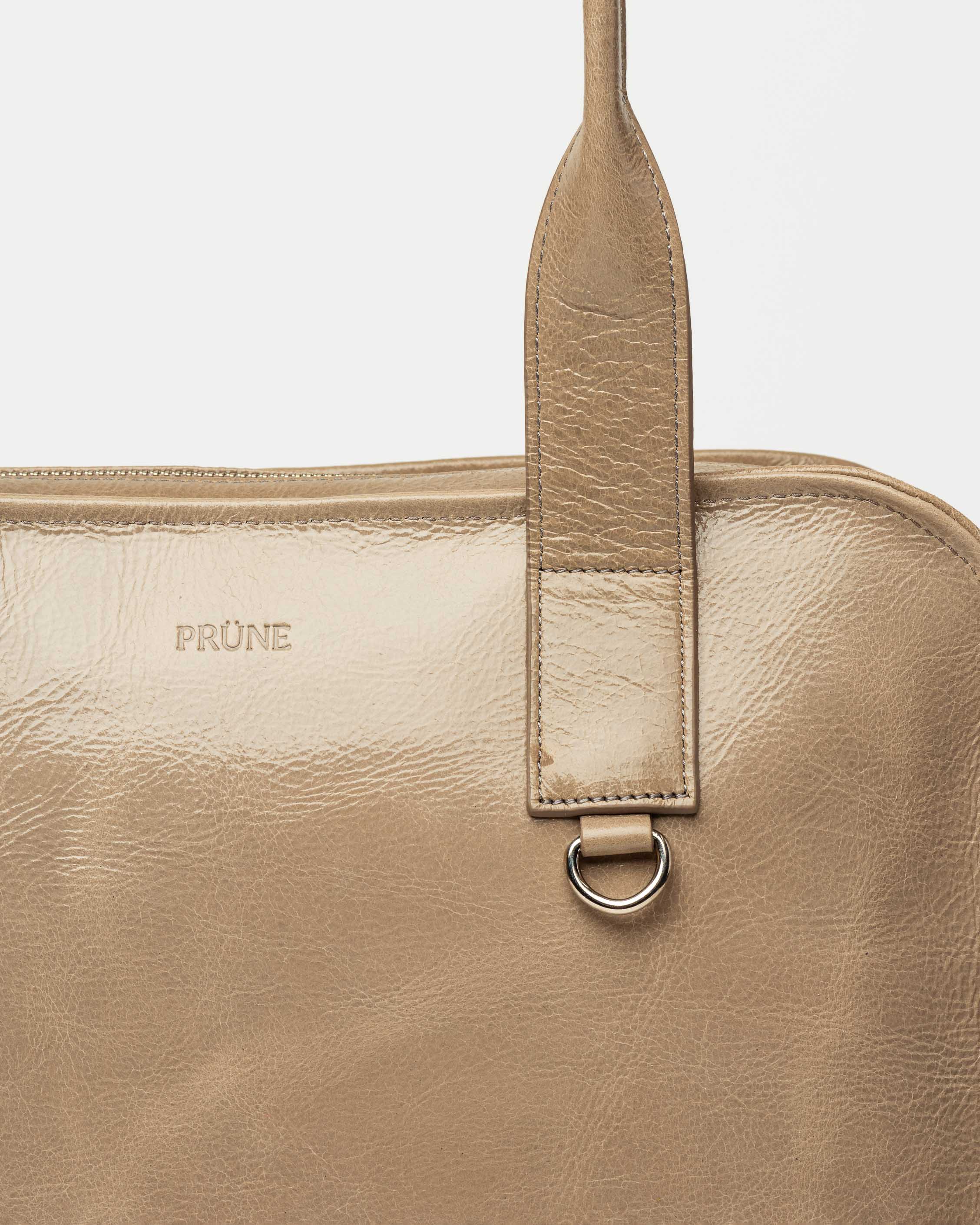 Bolso Capri en cuero arrugado
