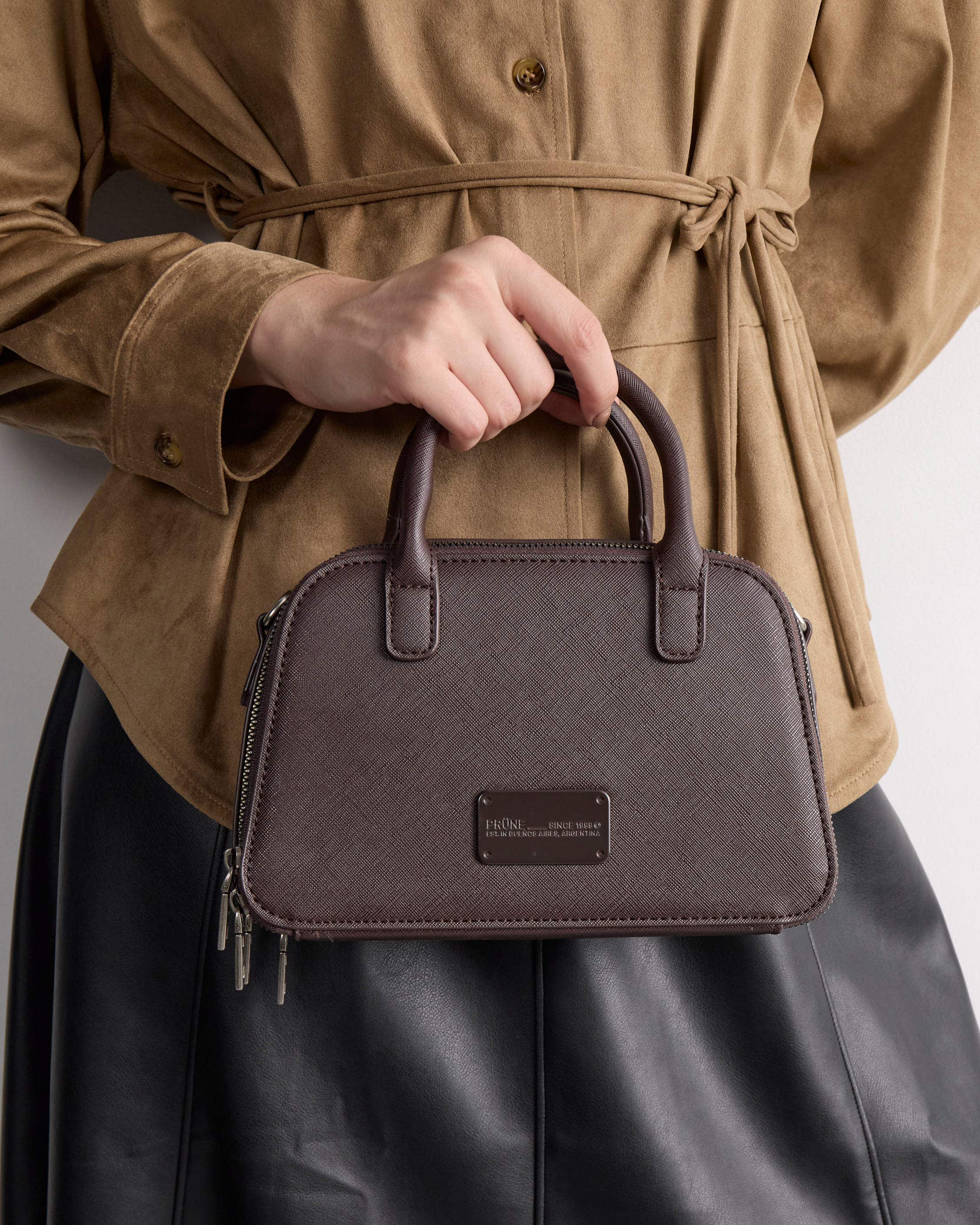 Cartera de mano New Penny en efecto cuero zaffiano
