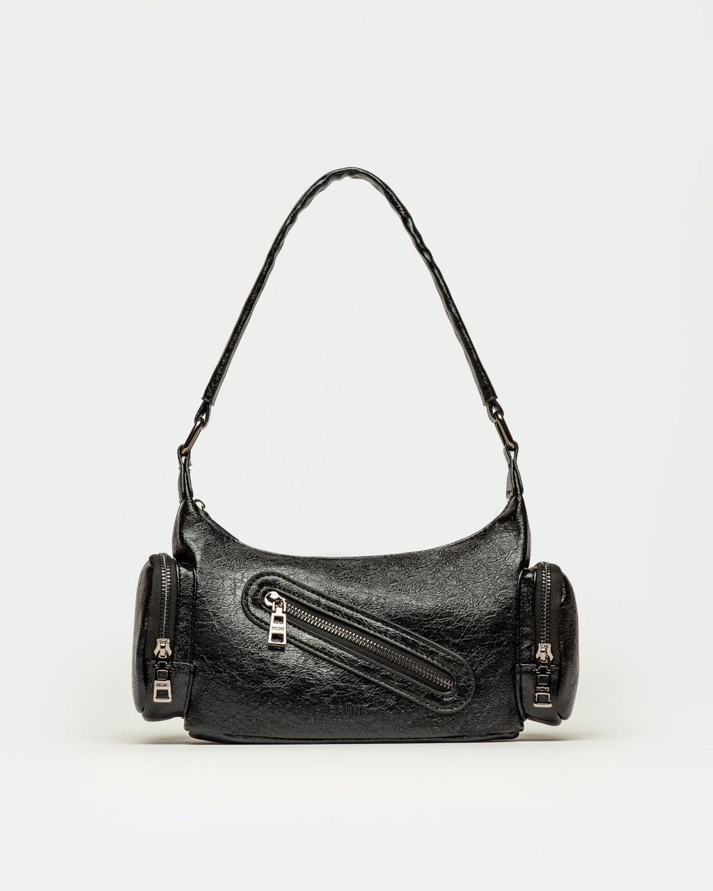 Cartera al hombro Kendall en efecto cuero arrugado