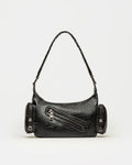 Cartera al hombro Kendall en efecto cuero arrugado