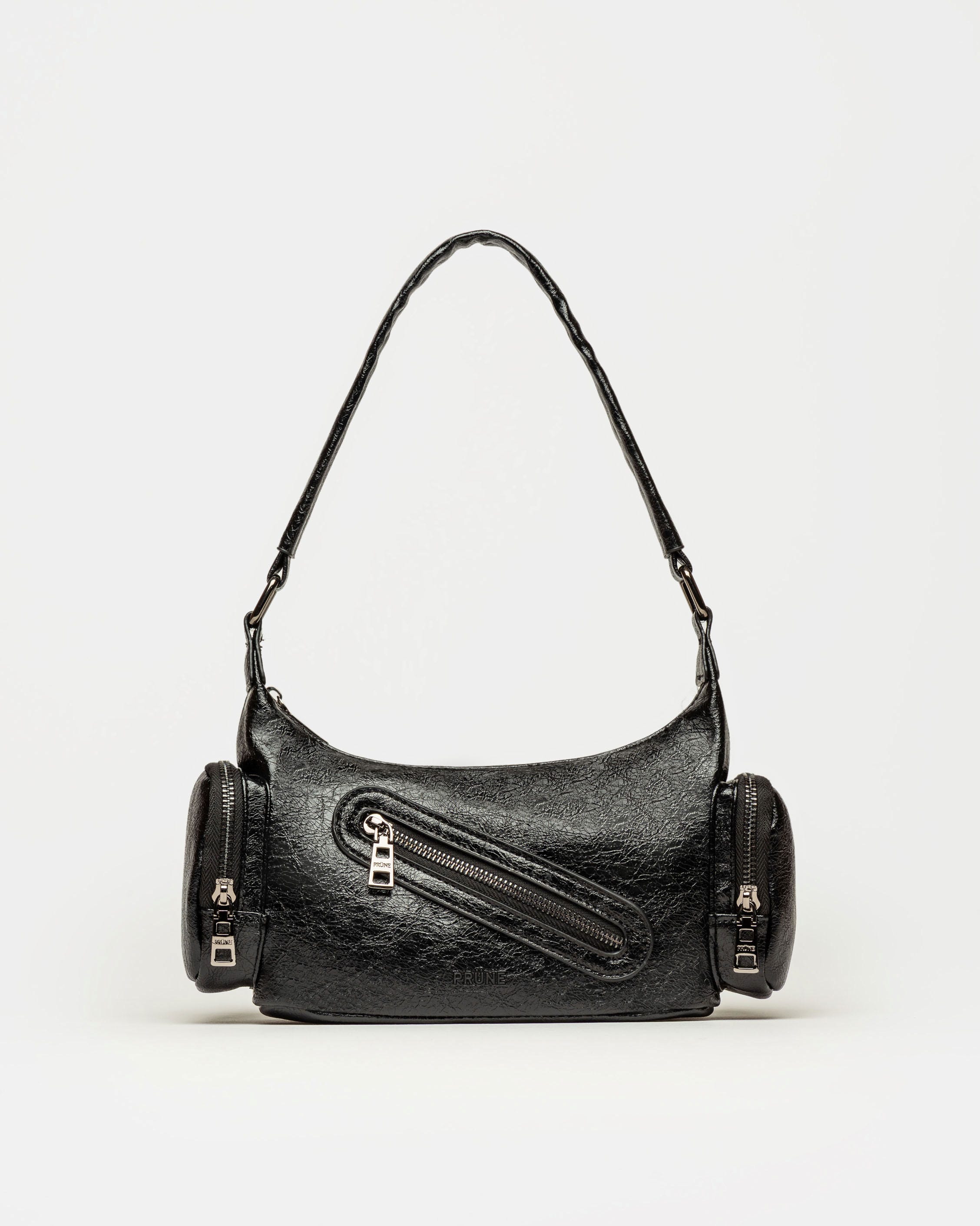 Cartera al hombro Kendall en efecto cuero arrugado