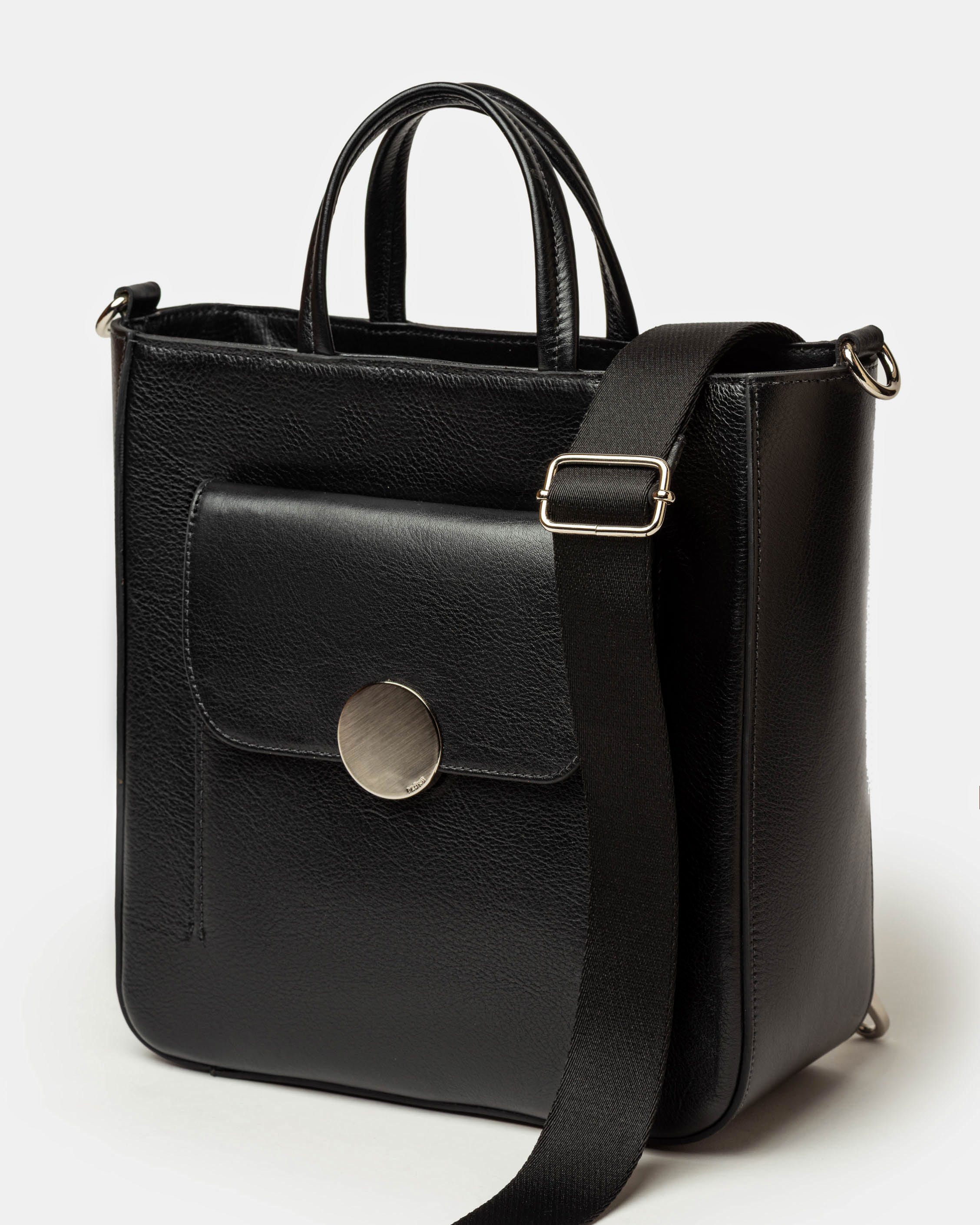 Shopper The Circle en cuero liso