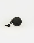 Llavero Charm Round en efecto cuero