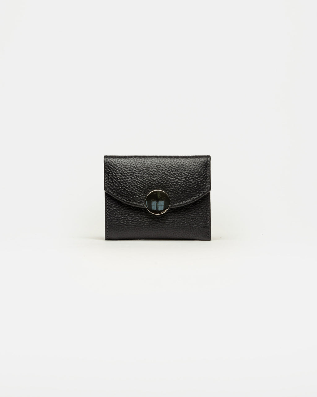 Billetera The Circle en cuero graneado