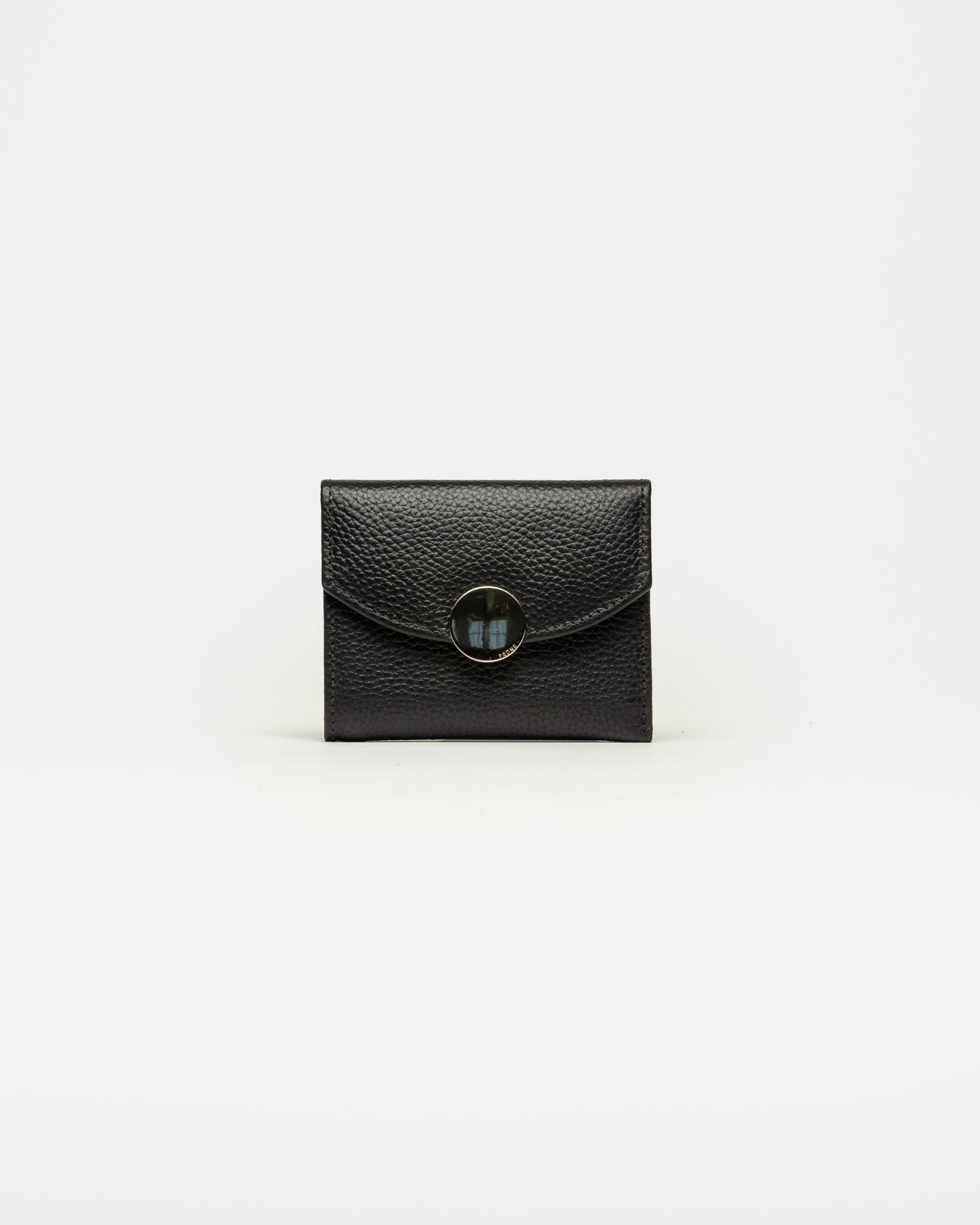 Billetera The Circle en cuero graneado
