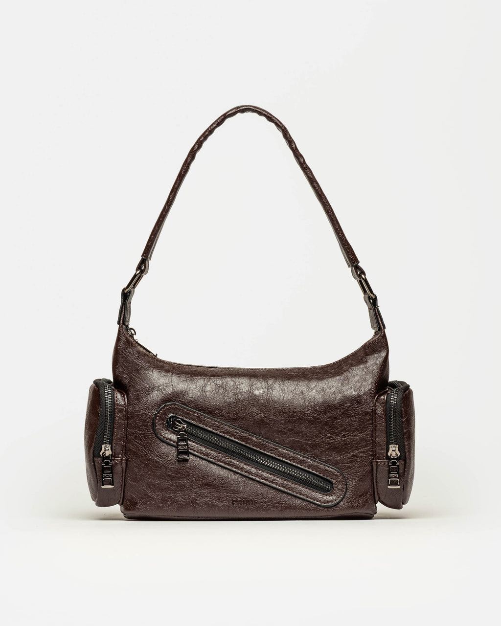 Cartera al hombro Kendall en efecto cuero arrugado
