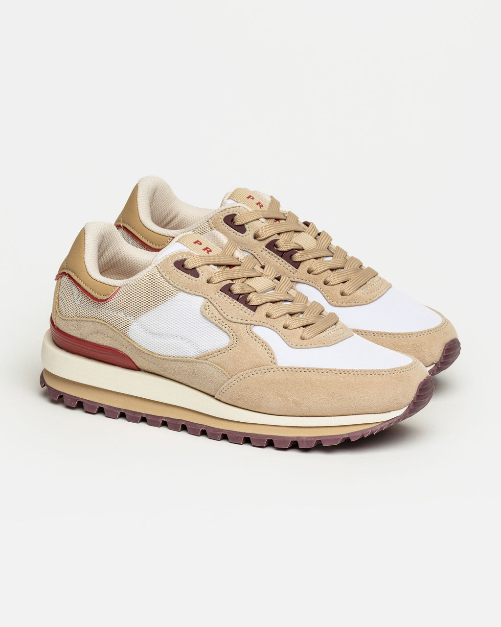 Sneaker Allison en cuero y textil