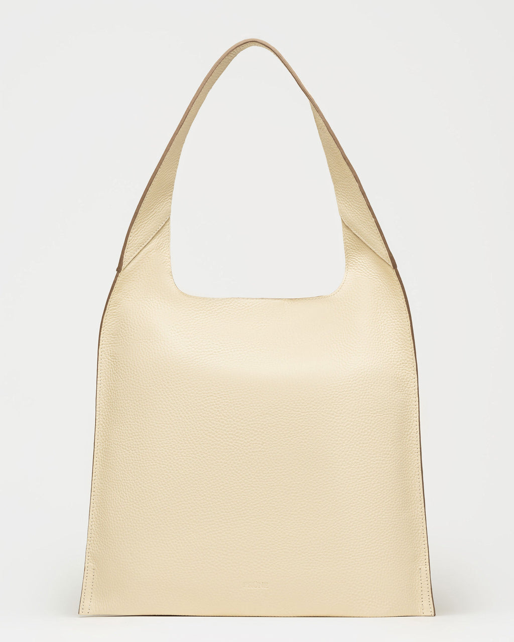 Cartera al hombro Minimal en Cuero Graneado