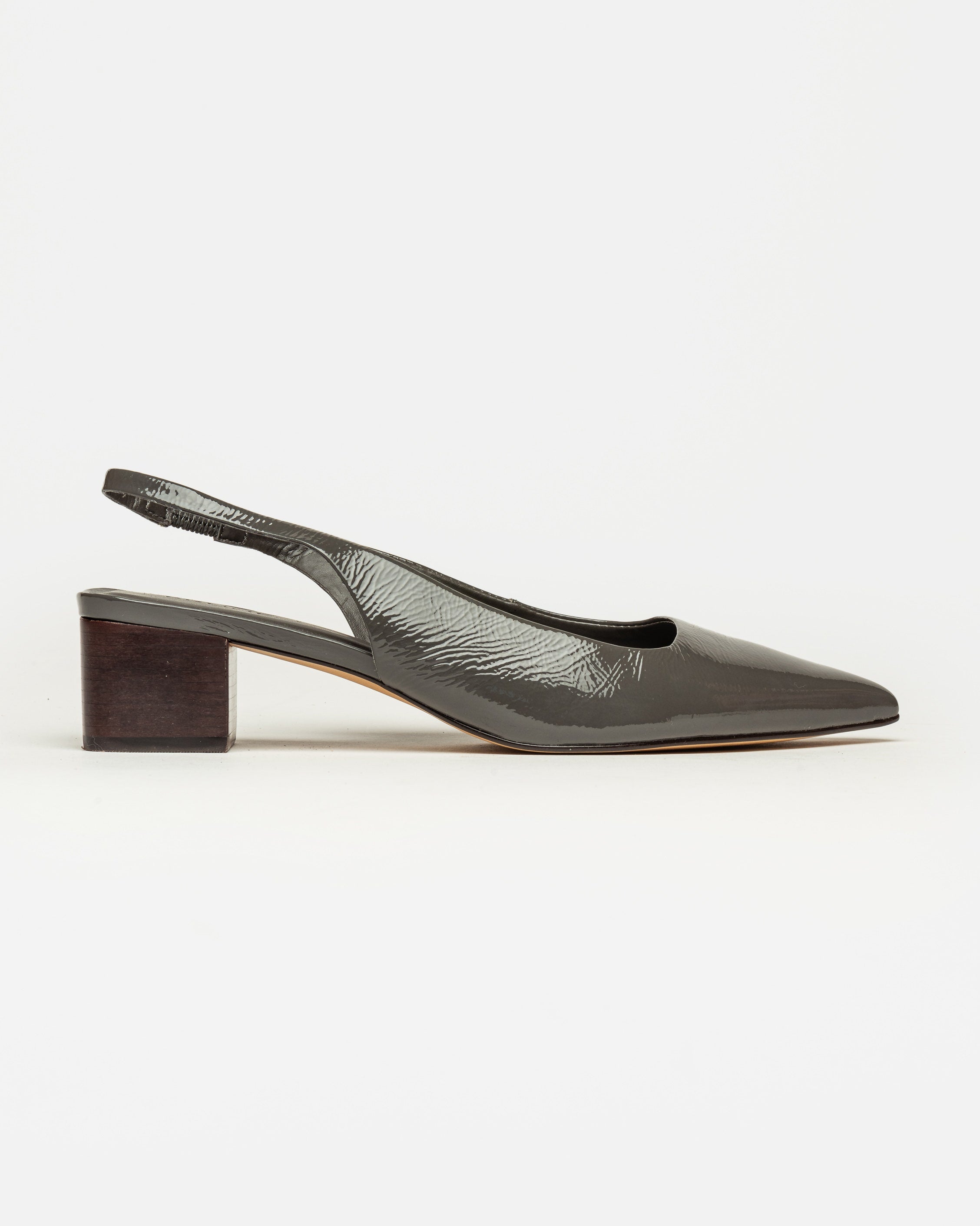 Stiletto Marga en cuero gloss